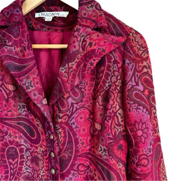 SALE PRICE Vintage I.magnin Paisley Blazer - Picture 4 of 7